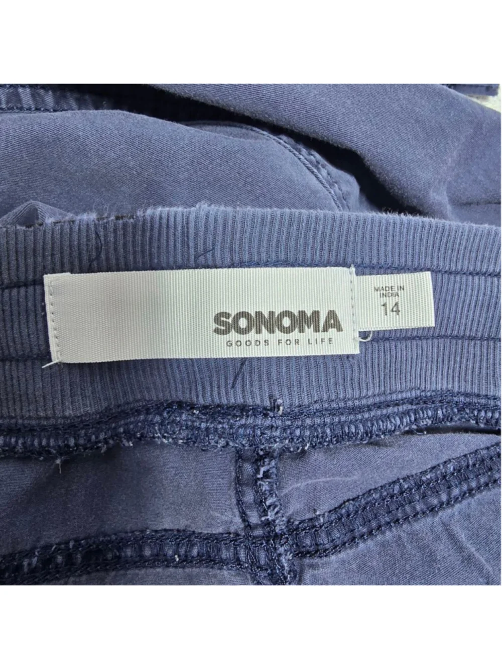 Women's Sonoma Blue Jogger Pants Plus Size 14 - Picture 10 of 12